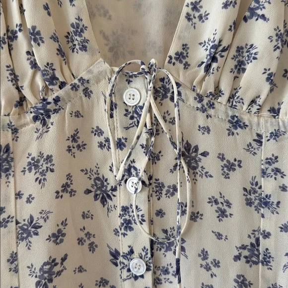 Reformation Ceara V-Neck Midi Dress, Size 4 , $248